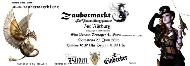 Zaubermarkt Samstag Teenager Ticket9
